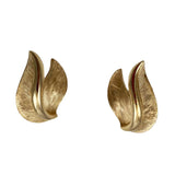 Trifari Gold Vintage Clip On Earrings