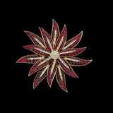 Crown Trifari Poinsettia Brooch Vintage 1950's by Philippe