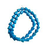 Turquoise Howlite (Magnesite) Cone Beads