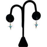 Sleeping Beauty Turquoise Sterling Silver Earrings