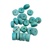 Genuine Turquoise Heishi Beads 11mm Vintage