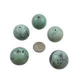 Large Turquoise Round Beads 23mm