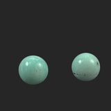 Vintage turquoise round beads 25mm