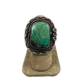 Old Turquoise Sterling Silver Native American Ring