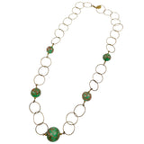 Murano Glass Gold Chain Necklace by Venetiaurum