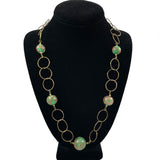 Murano Glass Gold Chain Necklace by Venetiaurum of Italy