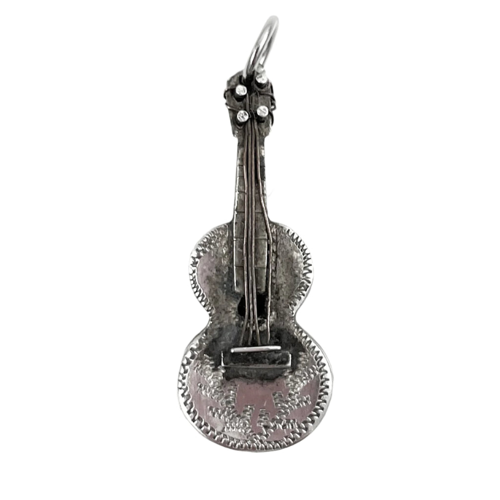 Sterling Silver Violin Charm Vintage