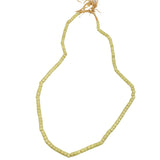 Antique Light Yellow Glass Trade Bead Necklace