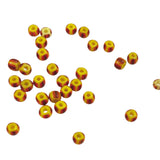 Yellow Red & Black Venetian Striped Trade Beads