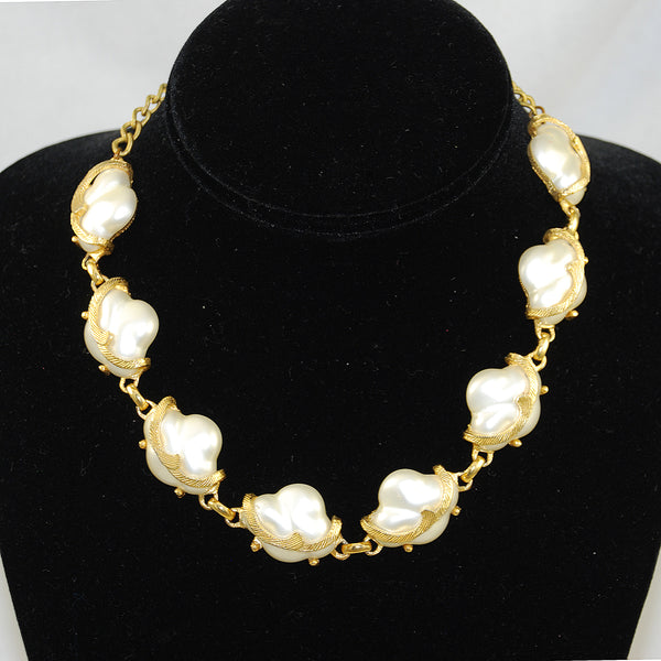 Judy Lee Baroque Pearl Necklace & Earring Set – Estate Beads & Jewelry