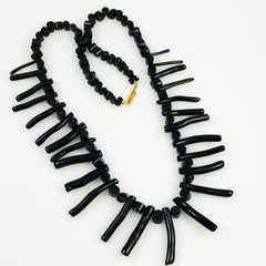 Black Branch Coral Necklace
