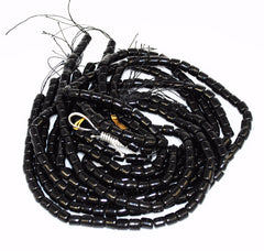 Black Coral Tube Beads 6mm Rare Natural AA Vintage