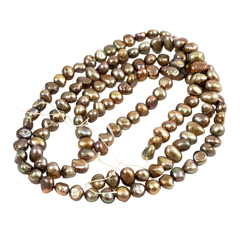 Gold Freshwater Pearl Beads – Estate Beads & Jewelry