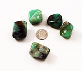 Chrysoprase Crystal Tumbled Stones - 3 Pocket Palm Stones