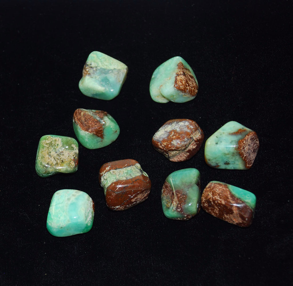 Chrysoprase Crystal Tumbled Stones