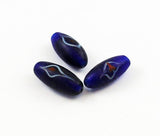 Large Blue Indian Eye Beads 