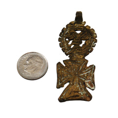 Ethiopian Coptic Brass Cross Vintage