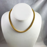 Gold Bead Necklace 14K Yellow Gold