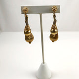 Gold Filigree Earrings Vintage