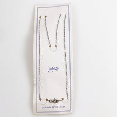 Judy Lee Sterling Chain Necklace