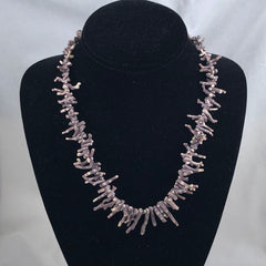 Purple Branch Coral Necklace Rare Vintage