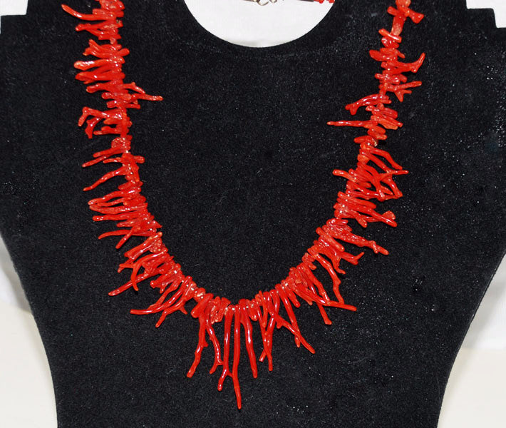 Coral Branch Beaded Necklace — Pittsburgh Mercantile