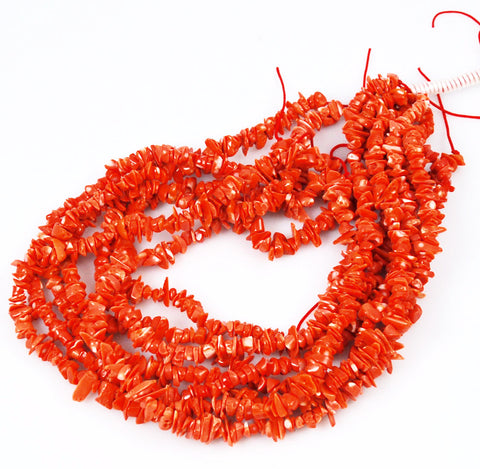 Vintage Branch Orange Coral Chip Beads, Genuine Coral Beads, Tropical Chip  Beads, Ocean Themed Beads, Beach Themed Chip Beads, 16 in Strand