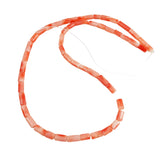 Italian Salmon Coral Tube Beads