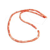 Italian Salmon Coral Tube Beads