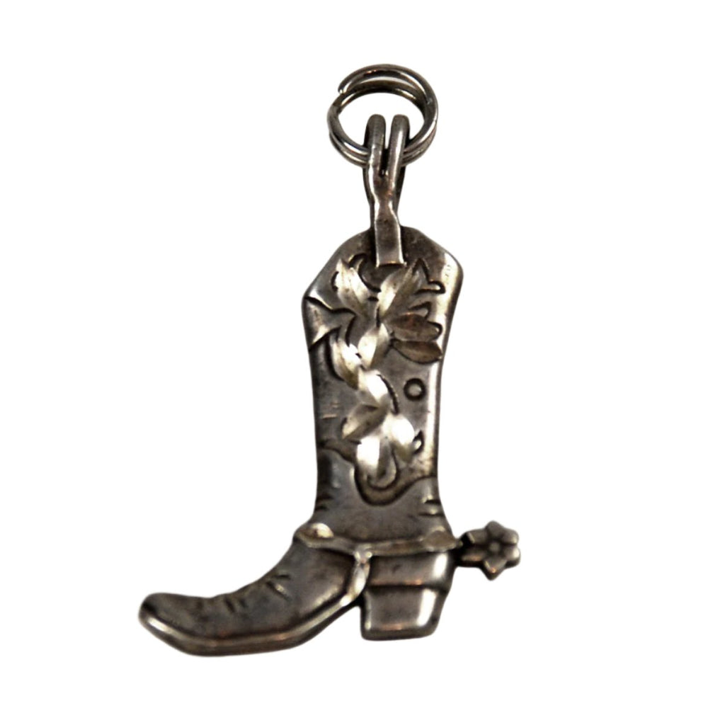 Sterling Silver Cowboy Boot Charm